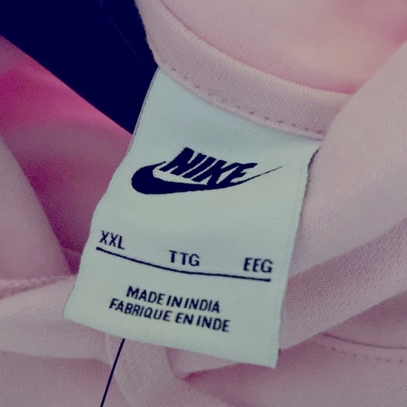 NIKE CLUB FLEECE GRAPHIC PULLOVER Hoodie Pink Size XXL…NWT - Picture 4 of 10